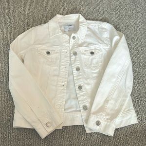 Old Navy White Jean Jacket
